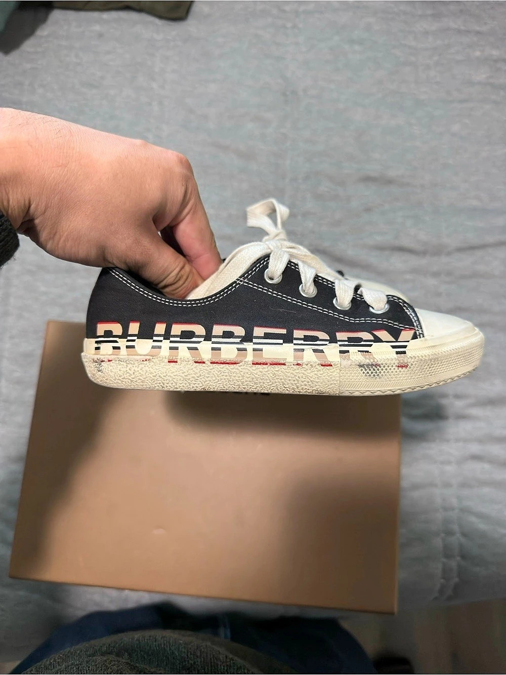Burberry Arthur Sneakers Black & White UK 12